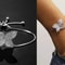 Sterling Silver Plated Womens Bracelet Adjustable Bolo Butterfly Design With CZ Gold Plated 3