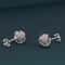 Sterling Silver Love Knot Diamond Cut Stud Earrings For Women AntiTarnish Jewelry Ideal Gift For We 1