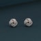 Sterling Silver Love Knot Diamond Cut Stud Earrings For Women AntiTarnish Jewelry Ideal Gift For We 2