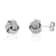 Sterling Silver Love Knot Diamond Cut Stud Earrings For Women AntiTarnish Jewelry Ideal Gift For We 4