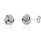 Sterling Silver Love Knot Diamond Cut Stud Earrings For Women AntiTarnish Jewelry Ideal Gift For We 4