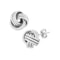Sterling Silver Love Knot Diamond Cut Stud Earrings For Women AntiTarnish Jewelry Ideal Gift For We 5