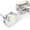 Fire Opal Oval Cut Stud Earrings For Women Solid Sterling Silver 4