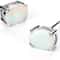 Fire Opal Oval Cut Stud Earrings For Women Solid Sterling Silver 6