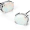 Fire Opal Oval Cut Stud Earrings For Women Solid Sterling Silver 6