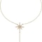 Stunning Gold Plated CZ Starburst Pendant Necklace For Women Elegant Jewelry For Any Occasion Spark 1