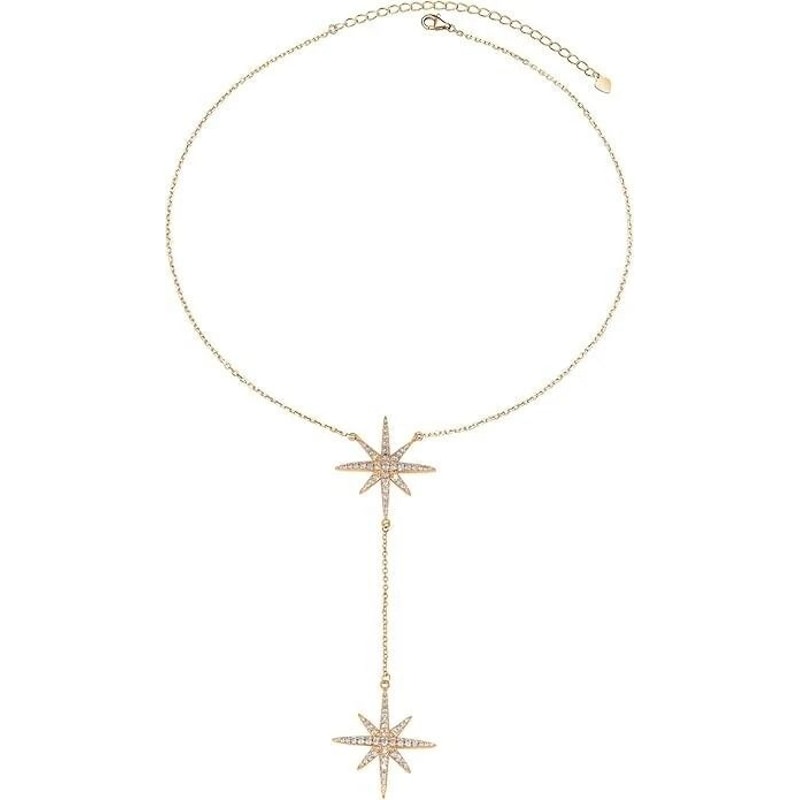 Stunning Gold Plated CZ Starburst Pendant Necklace For Women Elegant Jewelry For Any Occasion Spark 1
