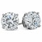Carat MENS CZ Diamond Stud Earrings Round Brilliant Cut Guys White Gold Filled 0