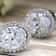 Oval Cut Halo Stud Earrings White Gold Plated Brass Swarovski Elements Crystal Jewelry For Women 1