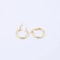 Sterling Silver Yellow Gold French Lock Hoop Earrings Hoop Stylish Earrings For Men And Women Perfe 4