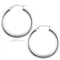 Sterling Silver French Lock Hoop Earrings Stamped Unisex Design 4