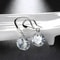 Gold Plated Earrings For Women White Gold CZ Crystal Drop Dangle Hypoallergenic Fish Hook Earrings 1