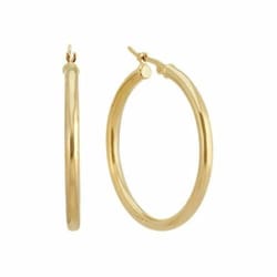 gold plated sterling silver textured hoop earrings for women, 34mm, hinged, french lock closure, hypoallergenic, timeles