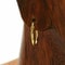 Gold Plated Sterling Silver Textured Hoop Earrings For Women 34mm Hinged French Lock Closure Hypoal 1