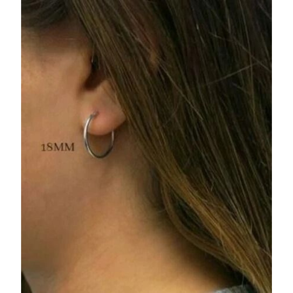 Sterling Silver Hoop Earrings For Women 3 Pack Set Elegant Design Lead And NickelFree Jewelry 2