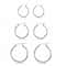 Sterling Silver Hoop Earrings For Women 3 Pack Set Elegant Design Lead And NickelFree Jewelry 0