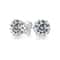 Crystal White Round Crown Stud Earrings White Gold Plated Hypoallergenic Elegant Design For Any Occ 6