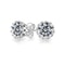 Crystal White Round Crown Stud Earrings White Gold Plated Hypoallergenic Elegant Design For Any Occ 6