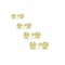 Sterling Silver Ball Stud Earrings Gold Plated Ball Studs Gold Plated Studs Butterfly Fastening 1