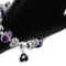 Purple Crystal CZ Charm Bracelet Swarovski Elements Gold Plated White Gold Elegant Heart Design For 3