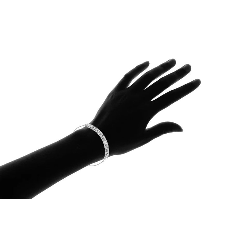 Sterling Silver Adjustable Byzantine Chain Bolo Bracelet For Women Perfect Gift Adjustable 4