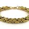 Gold Mechanic Byzantine Bracelet Mens Stainless Steel Link Chain For Modern Elegance 3
