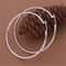 Large Thin Hoop Earrings For Women Sterling Silver Round Snap Closure Polished Finish 1