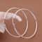 Large Thin Hoop Earrings For Women Sterling Silver Round Snap Closure Polished Finish 5