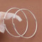 Large Thin Hoop Earrings For Women Sterling Silver Round Snap Closure Polished Finish 5