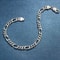 Solid Sterling Silver Figaro Chain Bracelet Link Style With Lobster Clasp For Men Women 1