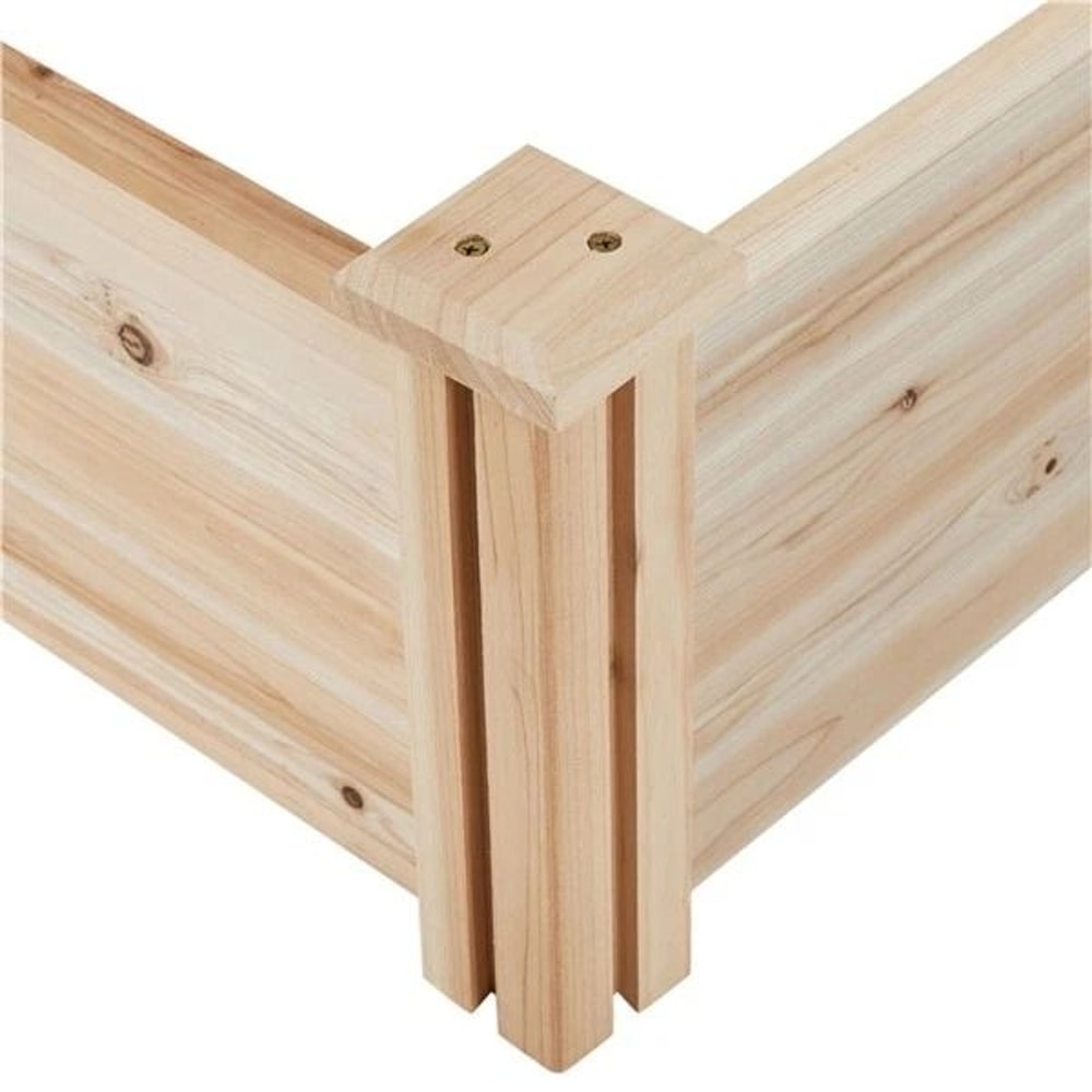 Raised Garden Bed Kit Wooden Planter Box For Outdoor Use Grow Vegetables Flowers Herbs NonToxic Fi 10