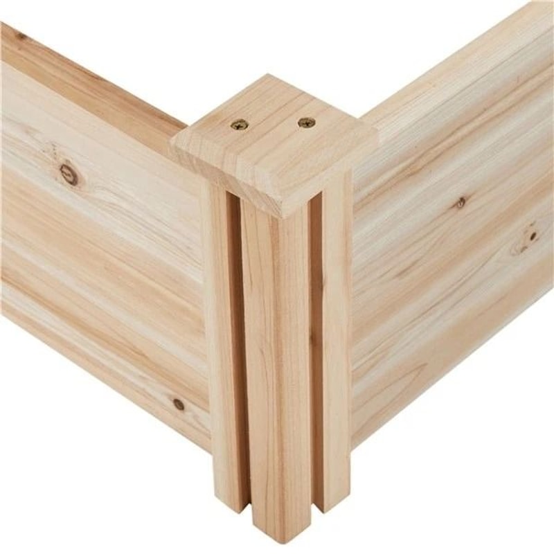 Raised Garden Bed Kit Wooden Planter Box For Outdoor Use Grow Vegetables Flowers Herbs NonToxic Fi 10