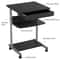 Compact Corner Laptop Work Desk Small Spaces Rolling Computer Desk Printer Table With Storage 2