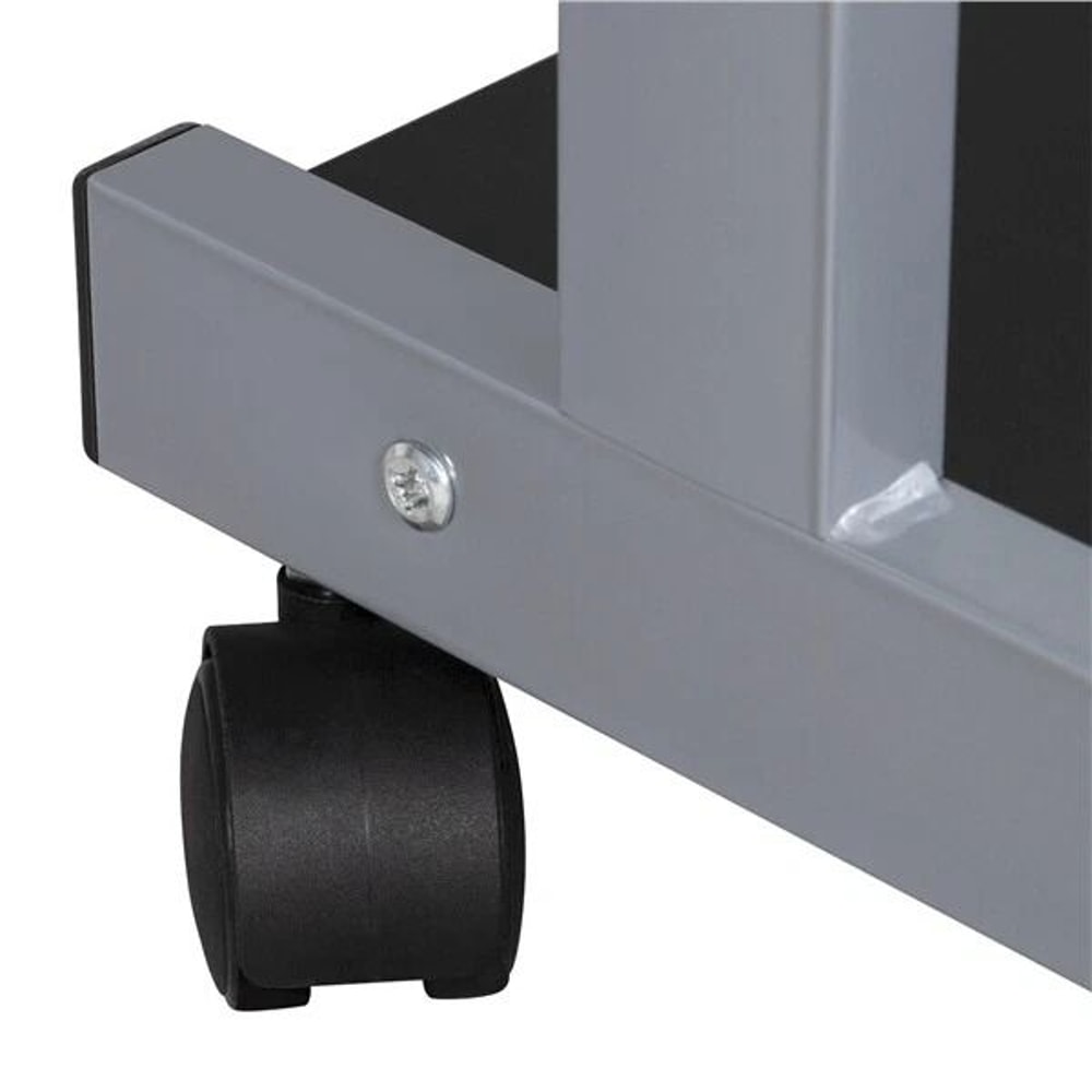 Compact Corner Laptop Work Desk Small Spaces Rolling Computer Desk Printer Table With Storage 7