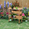 Potting Bench Table Outdoor Garden Work Station Natural Wood Workbench Perfect For Planting And Too 1