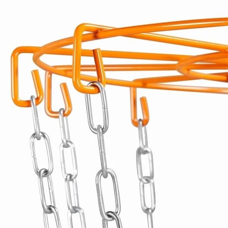 Flying Disc Golf Practice Basket Portable Disc Golf Basket Durable Outdoor Orange Target 8