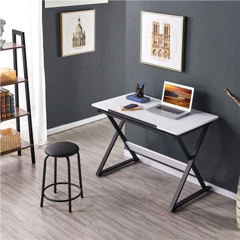 Adjustable Tabletop Art Desk Drafting Table For Creative Work Drawing Desk With Sliding Pencil Ledg 2