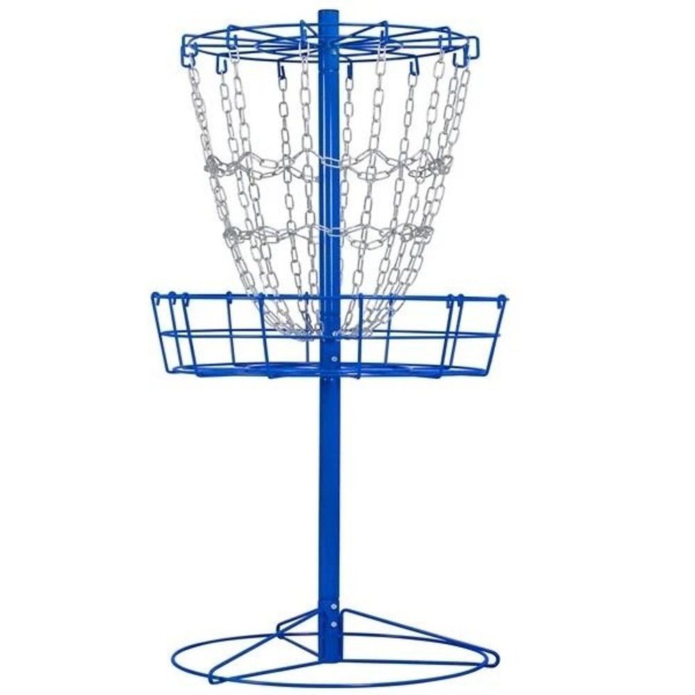 Portable Disc Golf Basket For Practice Cross Chain Outdoor Target Durable Trapper Blue Design 22