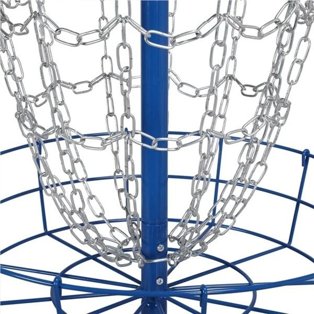 Portable Disc Golf Basket For Practice Cross Chain Outdoor Target Durable Trapper Blue Design 16