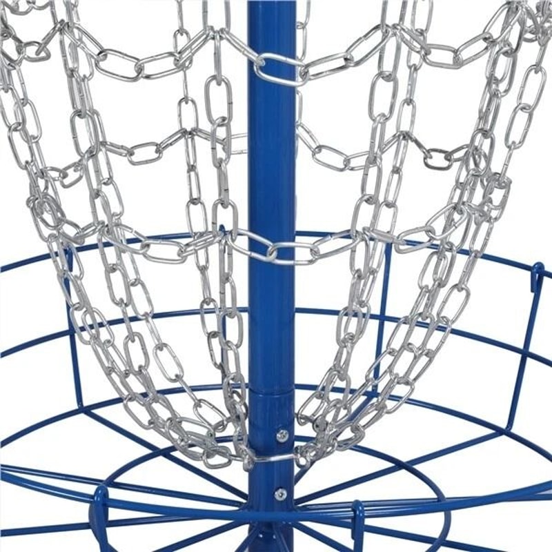 Portable Disc Golf Basket For Practice Cross Chain Outdoor Target Durable Trapper Blue Design 16