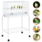 Cages For Parakeets Flight Bird Cage Lovebirds Canaries Breeding Cage White Durable With Casters A 2
