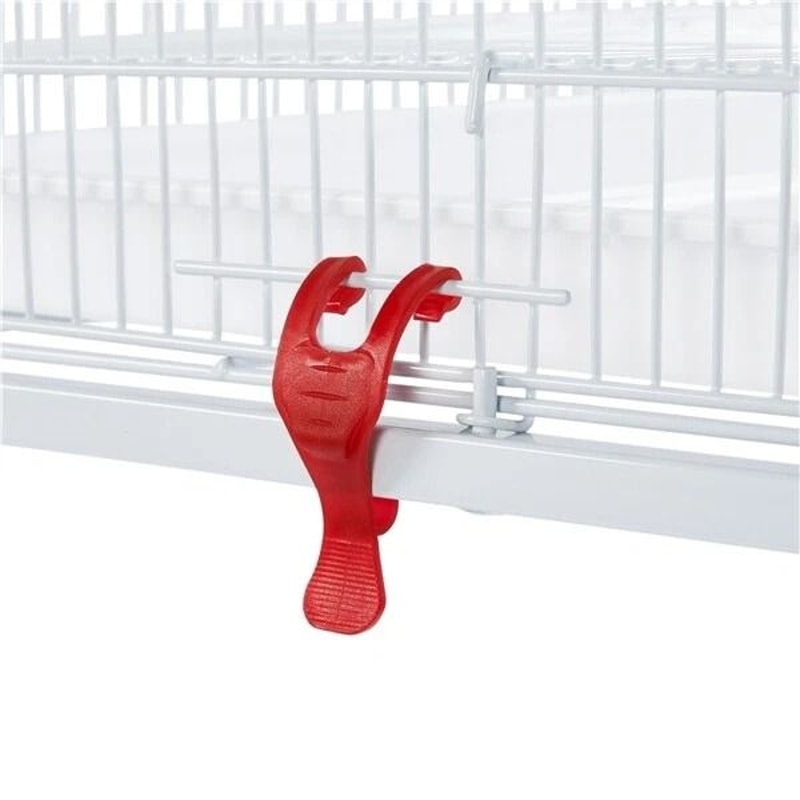 Cages For Parakeets Flight Bird Cage Lovebirds Canaries Breeding Cage White Durable With Casters A 7