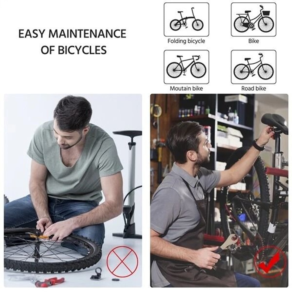Professional Bike Repair Stand Telescopic Arm Multiple Quick Release Mechanism Tool Tray For Conven 5