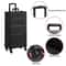 Makeup Train Case Professional Large Capacity Trolley With Strap Aluminum Rolling Makeup Case 4