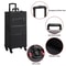 Makeup Train Case Professional Large Capacity Trolley With Strap Aluminum Rolling Makeup Case 4