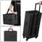 Makeup Train Case Professional Large Capacity Trolley With Strap Aluminum Rolling Makeup Case 6