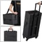 Makeup Train Case Professional Large Capacity Trolley With Strap Aluminum Rolling Makeup Case 6