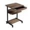 Computer Table Workstation Small Rolling Desk Laptop Mobile PC Corner Tray Desk For Home Office 1