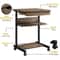 Computer Table Workstation Small Rolling Desk Laptop Mobile PC Corner Tray Desk For Home Office 4