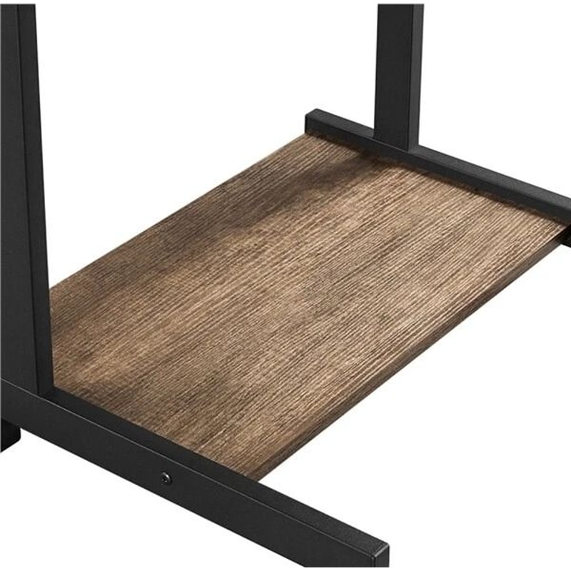 Computer Table Workstation Small Rolling Desk Laptop Mobile PC Corner Tray Desk For Home Office 7